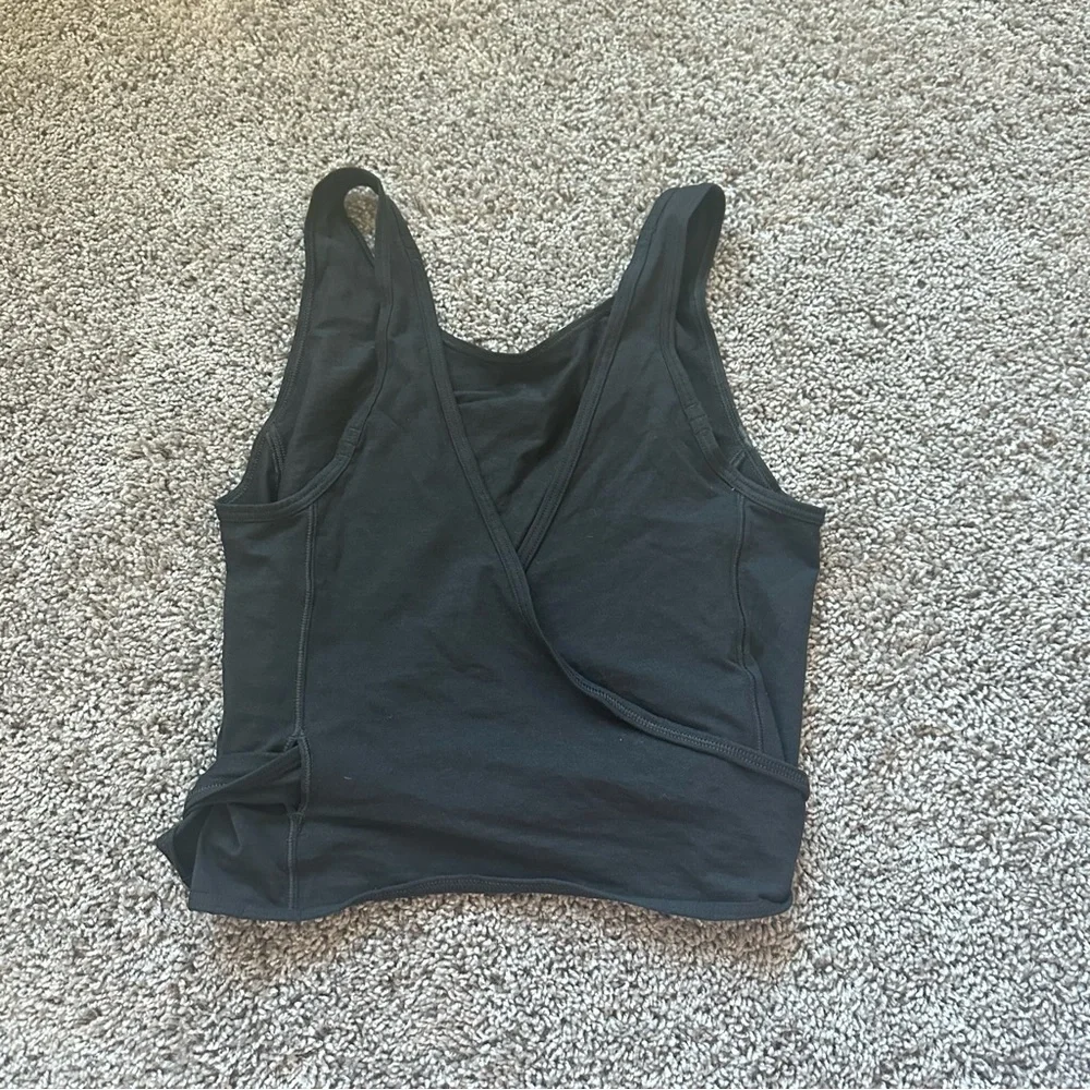 Lululemon Athletica Black Wrap Tank Top - Picture 1 of 5